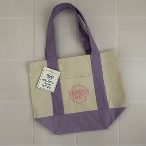 Trader Joe’s Mini Pastel Canvas Tote Bag